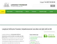 Tablet Screenshot of langhout-heftrucks.nl